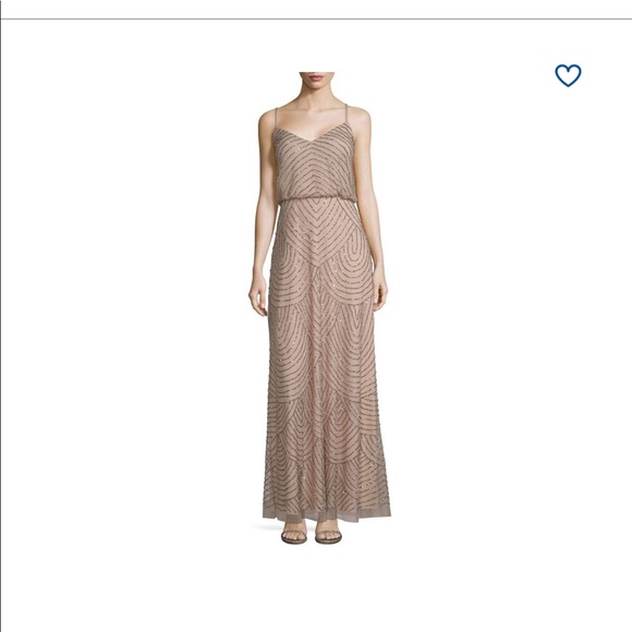 Adrianna Papell Beaded Blouse Gown - Picture 1 of 1